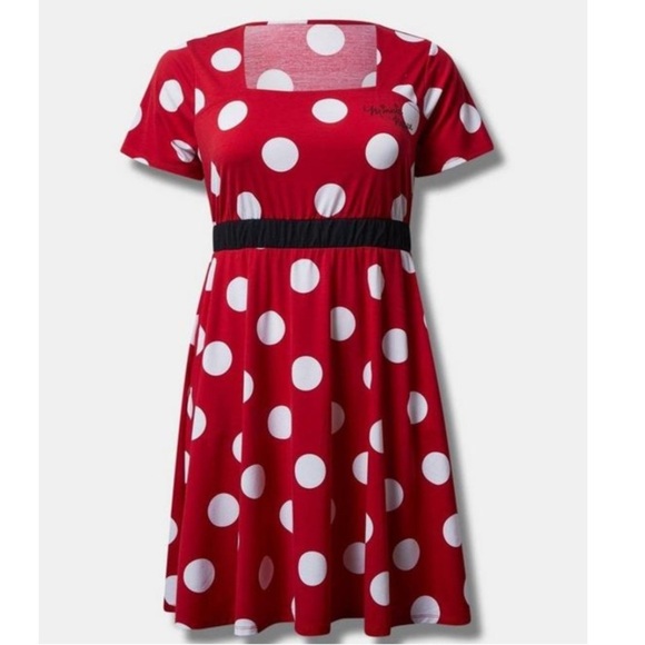 TORTID NWT Disney Minnie Mouse Mini Dress Halloween - Picture 1 of 5